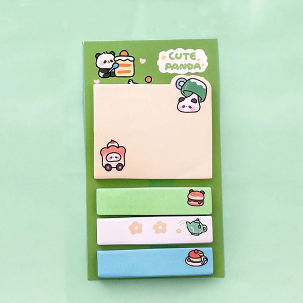 1 Piece Kawaii Cute Panda Paper Sticky Notes Creative Notepad Memo Pads Office School Stationery Adhesive Stickers Decoration