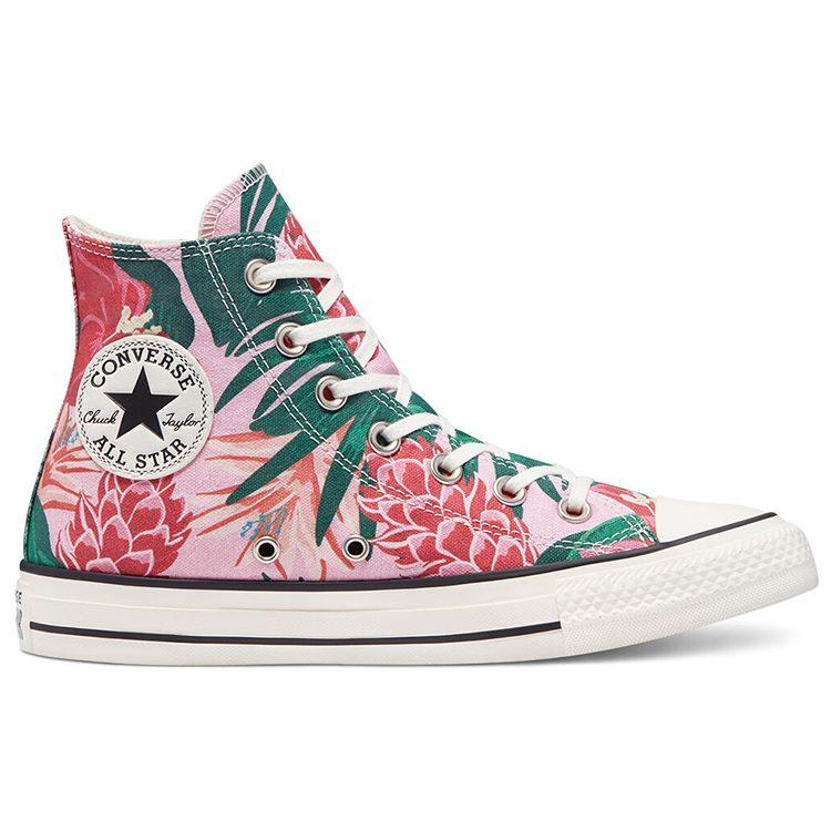 Chuck Taylor All Star Converse High 'Dschungelszene - Rosa Blumendruck' 171077C