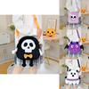 Creative Halloween Theme Design Ghost Skeleton Bat Plush Children Shoulder Bag For Children