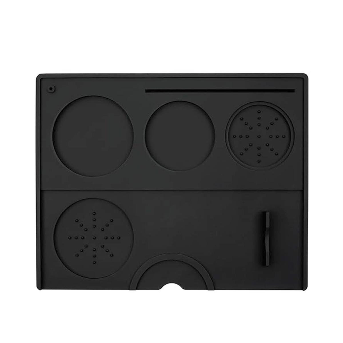 

Коврик для тампонирования эспрессо, силиконовый коврик для тампонирования кофе, кофейная подставка, станция для тампонирования для инструмента бариста, эспрессо-аксессуар для дома чёрный