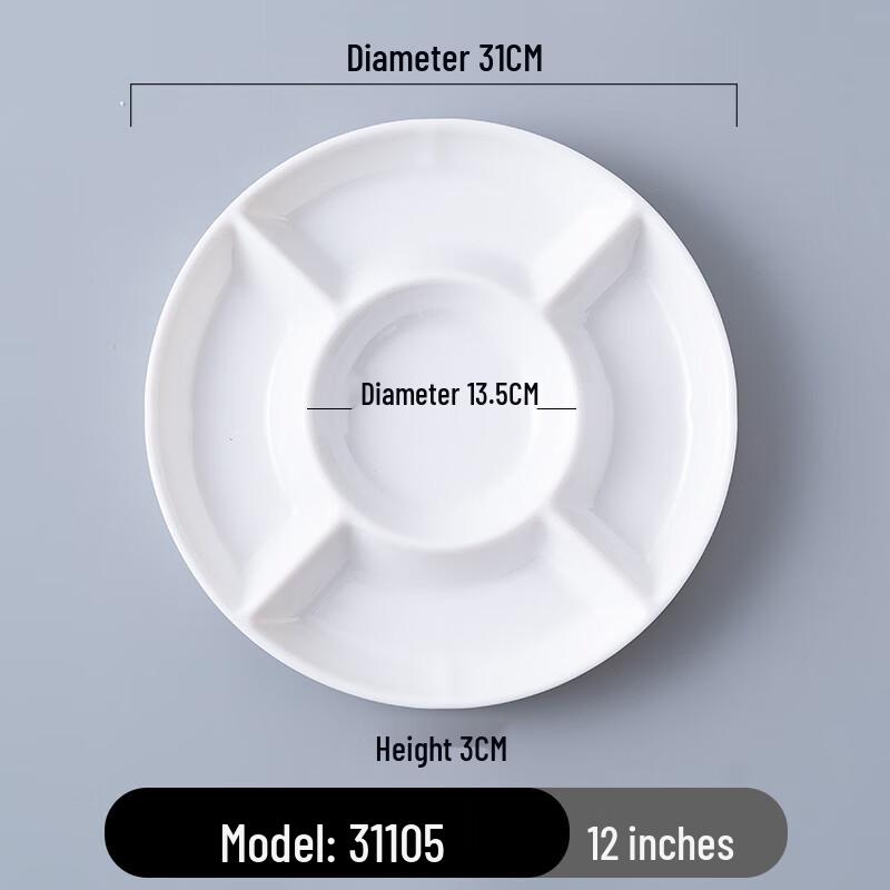 Melamine Divided Serving Plate