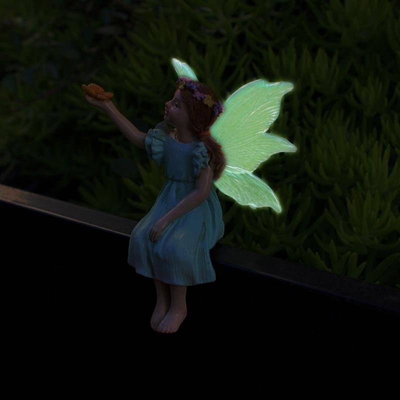 Resin Garden Stakes Mini Statues Glowing In Dark Decors Delicate Handcrafts Sculpture Outdoor Party Supplies