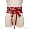 Flower Pattern Hanfu Cummerbund Crane Phoenix Flower Corset Belt Dress Girdle  Hanfu Costume