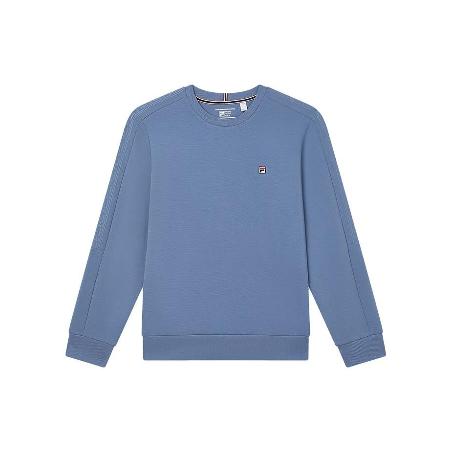 FILA однотонная толстовка с круглым вырезом мужская толстовка Cluster-Blue F51M331204F-BU M