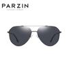PARZIN Polarisierte Herren Sonnenbrille Aviator Metalllegierungsrahmen Sonnenbrille Herrenbrille zum Autofahren 8204