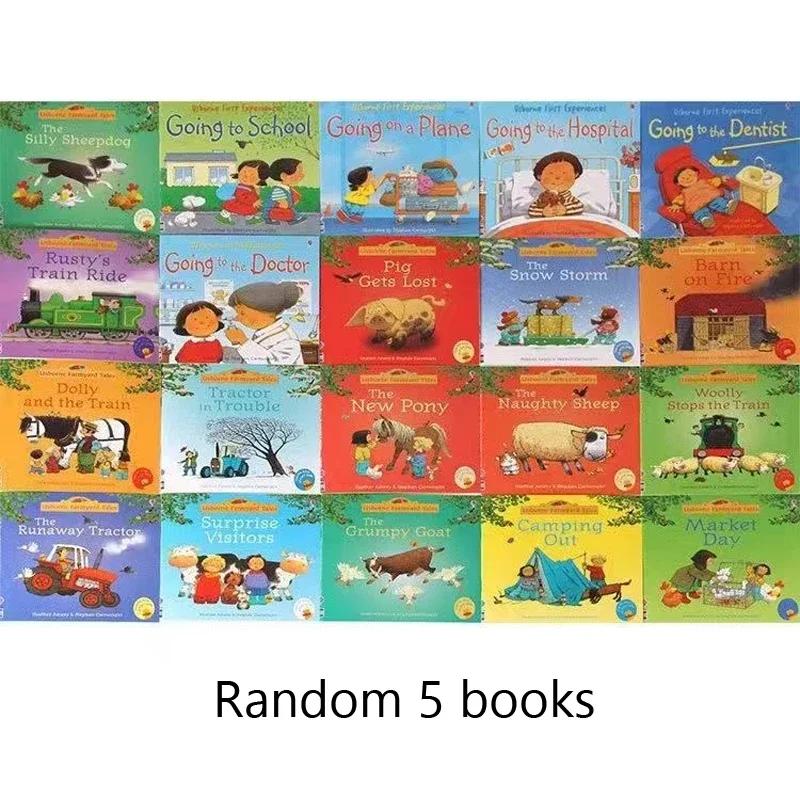 

20 книг/набор Детские иллюстрированные книги Usborne для детей Малыш Известная история Английская детская книга Образовательная для детей Random 5 books