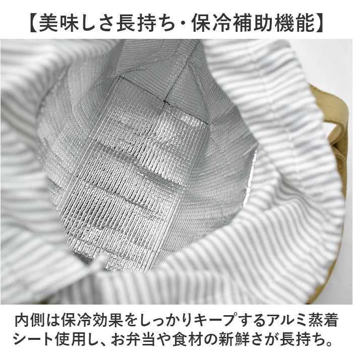 Gendai Department Store BITTE Canvas Lunch Bag Gray H17 A652GY Size Approx. W31.5 D11.5