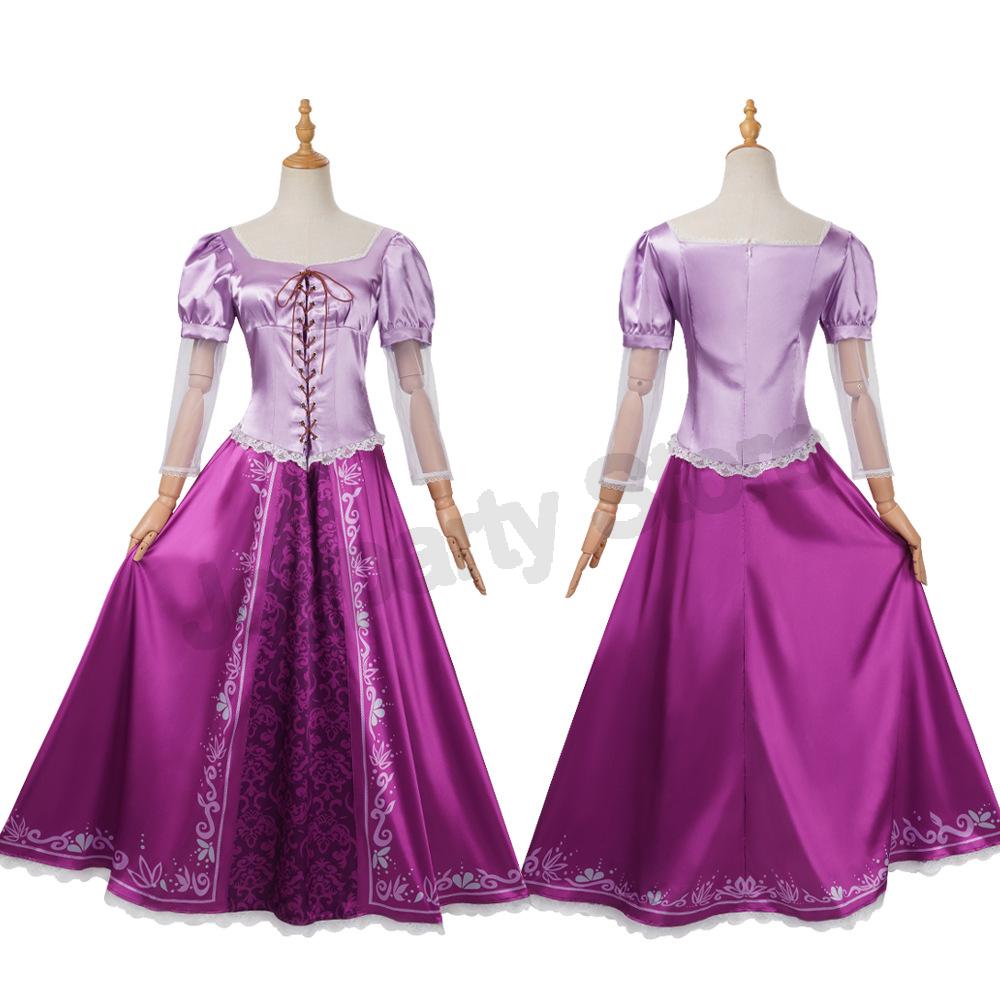 Anime Rapunzel Prinzessin Cosplay Kostüm für Mädchen Frauen Rock Kleid Fantasia Halloween Karneval Party Rolle Cartoon Outfit