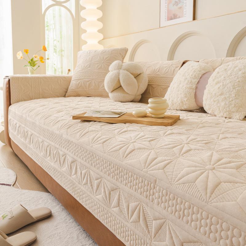 

Подушка в стиле кремового ветра, современный простой чехол для дивана, чистый хлопок, нескользящий, универсальный чехол для диванной подушки, полотенце на все времена 70x70cm 1pcs