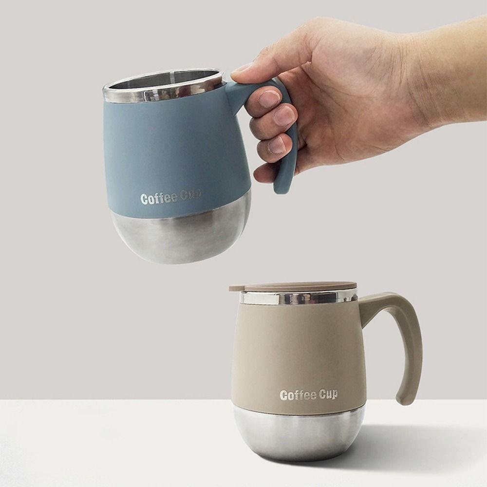 Double-Wall Vacuum Thermal Cup 500ML Sealed Water Cup Portable Insulated Coffee Mug  Home Use