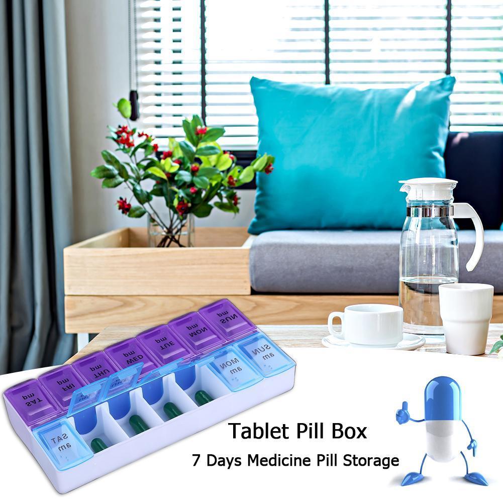 1/2/3PCS Medicine Pillboxes Pill Case Portable Tablet Dispenser Pill Box Organizer 7 Days Weekly Pillbox Jewelry Accessories