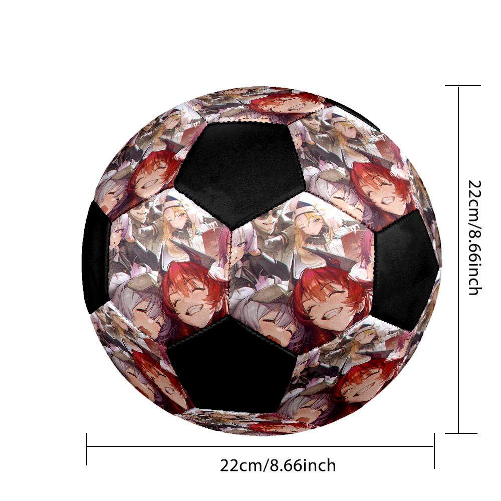 Soccer Ball Colorful Machine Stitched PVC Size 5 Team Training Competition Ready Durable High-Bounce Cool Sports Gift