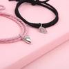 Magnet Couple Bracelets For Lovers Lock Heart Magnetic Bracelet For Women Men Braided Rope Wrist chain Minimalist Jewelry Gift
