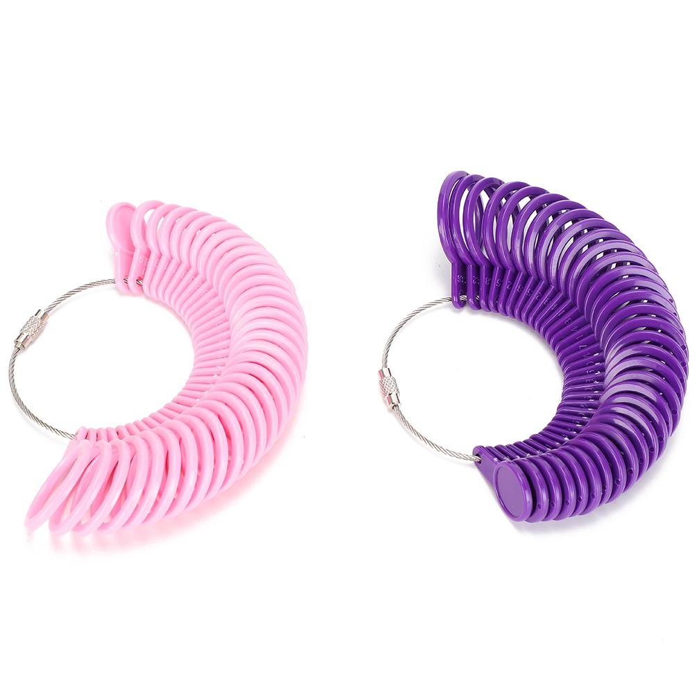 4 Stück Ringgrößenmesser Messwerkzeug Zubehör Finger messen Verstellbar Abnehmbar