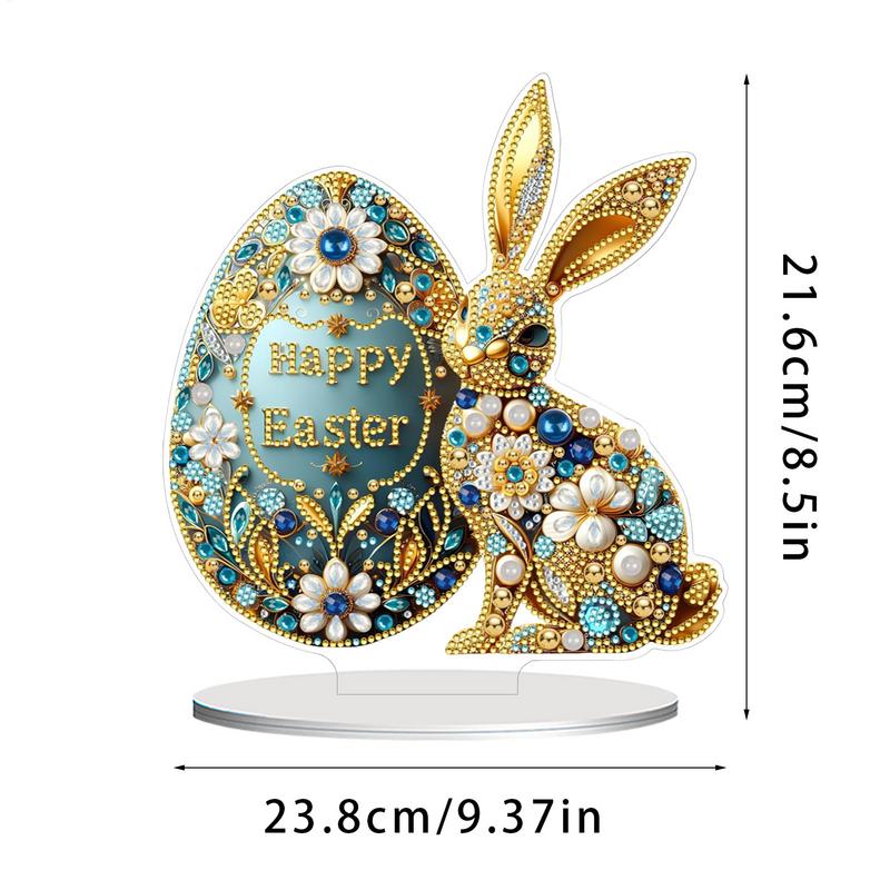 Easter Bunny Rhinestone Painting Rhinestone Decor Art Projects Easter Bunny Painting Kit Desk Decor Easter Egg Arts & Crafts 2D
