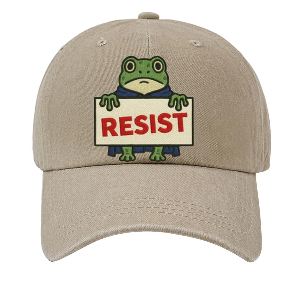 Men's Washed Cotton Baseball Cap With Printed Distressed Soft Top Denim Hat, Vintage Hat