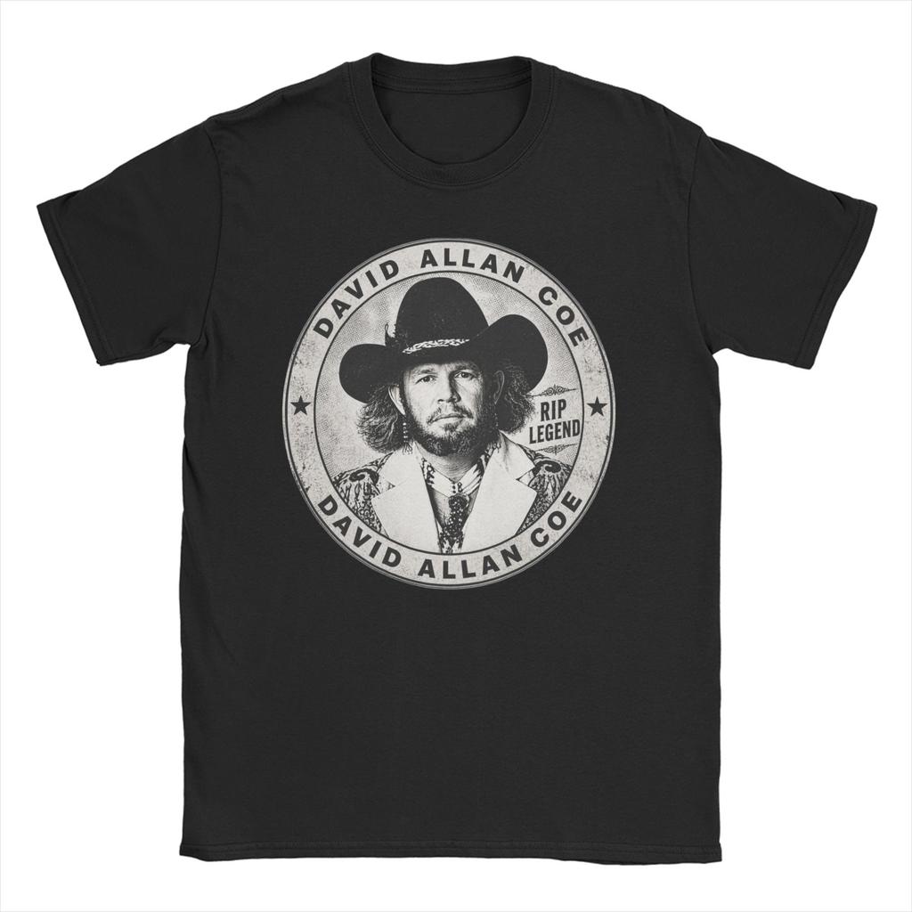 David Allan Coe T Shirt Unisex Women Pure Cotton Cool TShirt Round Collar Tees Short Sleeve Clothes Graphic Printed