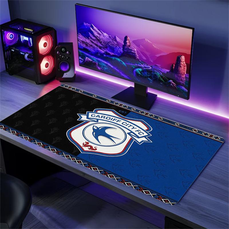 Cardiff City FC Color Mouse Pad Large Gaming Table Cushion Non-slip Laptop Tablet Big Mousepad XXL Mat Mini PC Playmat With Lock edge
