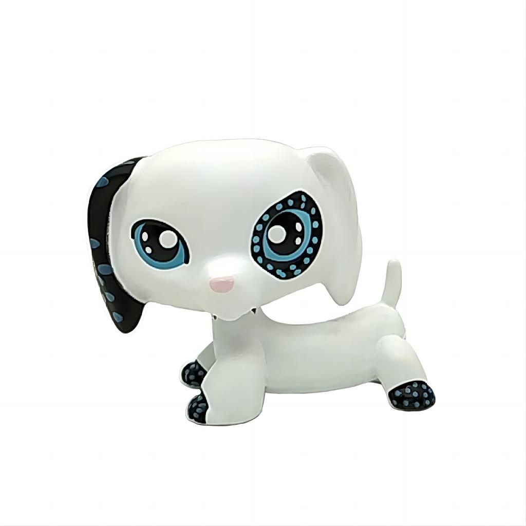 Raro Negozio di Animali lps Action Figure Stand Giocattolo Gatto Pelo Corto Vecchio Cane Originale Bassotto Pastore Alano