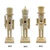 Christmas Unfinished Nutcrackers 25.5cm Unfinished Wood Nutcrackers Christmas Painting Nutcrackers Figures Decorations
