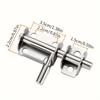 Semicircular Stainless‑Steel Latch, Sliding Bolt Lock, Heavy‑Duty Security Bolt for Wardrobe, Garden & Indoor‑Outdoor Door, Easy‑Mount Door Latch