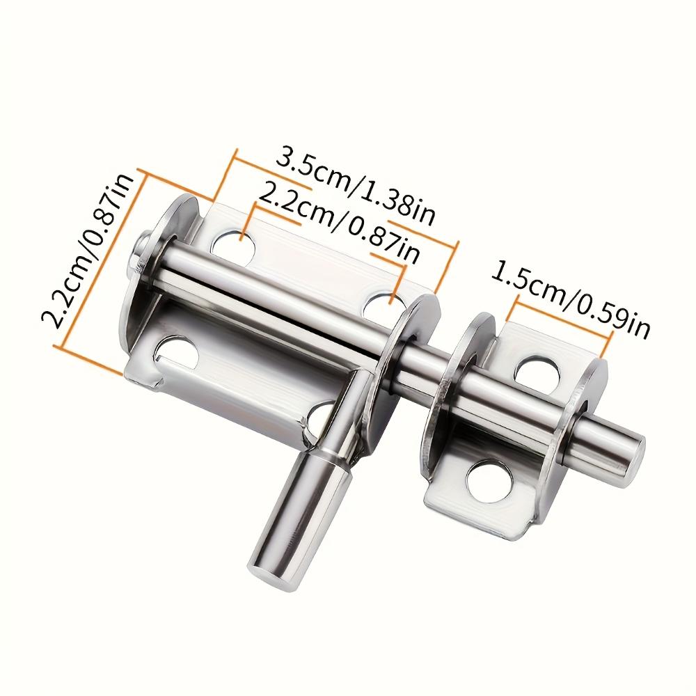 Semicircular Stainless‑Steel Latch, Sliding Bolt Lock, Heavy‑Duty Security Bolt for Wardrobe, Garden & Indoor‑Outdoor Door, Easy‑Mount Door Latch
