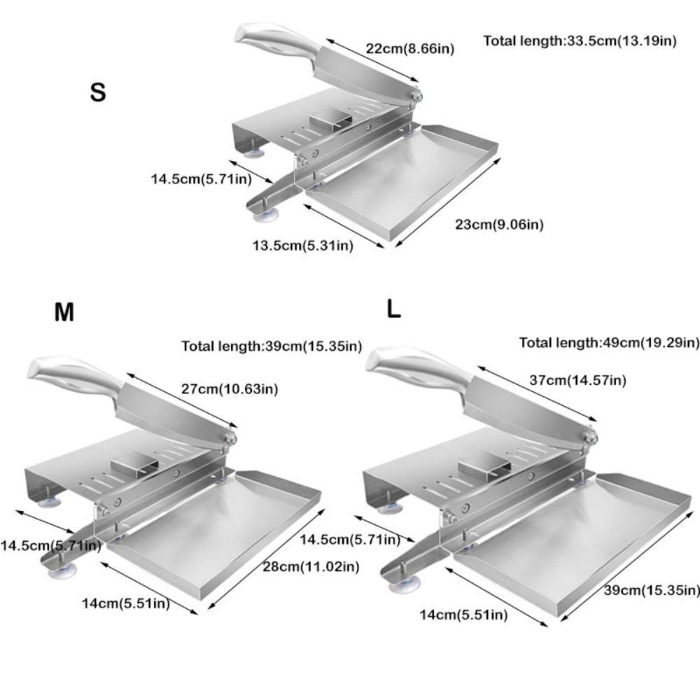 Stainless Steel Bone Cutting Machine Thickness Adjustable Mutton Rolls Cutter  Restaurant
