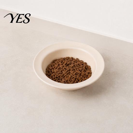 Ceramic Kitten Bowl Cat for Dry Wet Food, Microwave Dishwasher Safe Pet Dish Feeder Plate, Whisker Friendly Food Water Durable