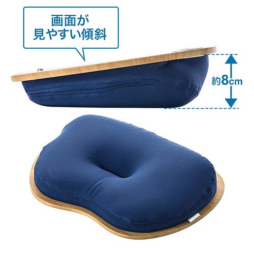 CIKALIN Knee Table with Table Cushion, Tablet, PC Table, Laptop Desk, Navy