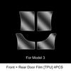 Für Tesla Model3/Y 2017-2022 Vordertür Hintertür Schutzfolie Unsichtbare Autokleidung TPU-Folie Dekoration Spezielles Zubehör
