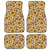 New Car Floor Mat Dustproof And Dirt-Resistant Four-Piece Floor Mat Sunflower