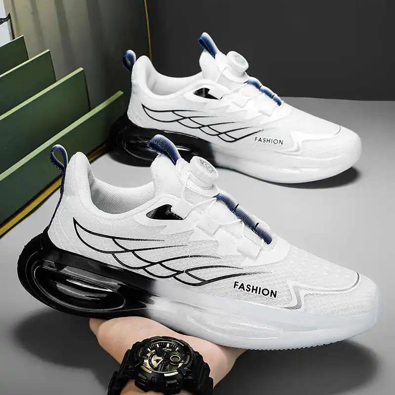 Fashion PU Leather Massive Sport Shoes For Man Walking Breathable Husband Sneakers Genuine Brand High Quality Trnis Sapatilla