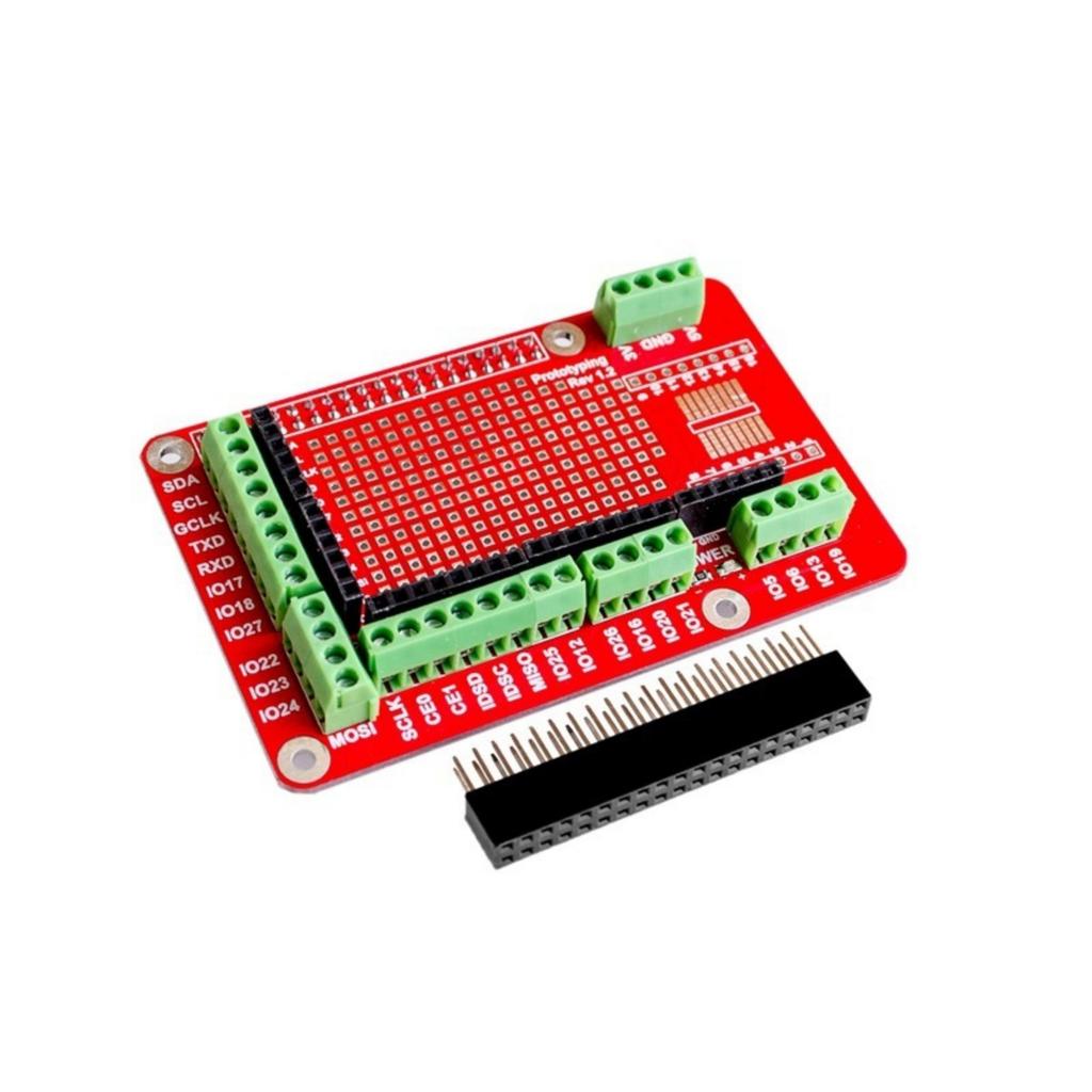 Comprehensive Prototyping Board Compatible for Pi2/3/4 B B+ Models for Development for STEM Education and DIY Projects