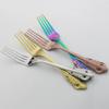Dinnerware Rainbow Fork Court Style Tableware Cutlery Set Stainless Steel Cutlery Set Sliverware Suitable for Kitchen Outdoor