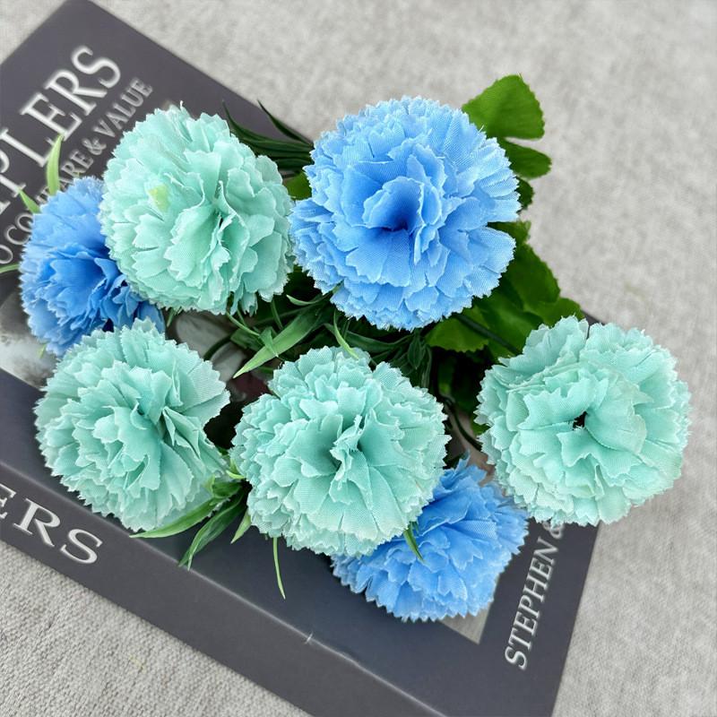 Artificial Carnation Flowers For Living Room Decor With Handcrafted Silk For Home And Event Use