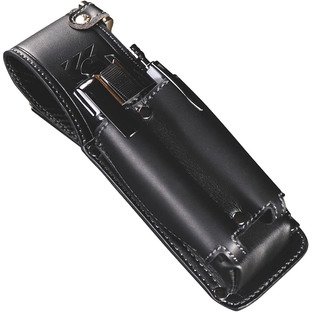 Fujiya AH-13BG Cutter Marker 2-Tier Holder Black Gold LIGHT PU LEATHER SERIES