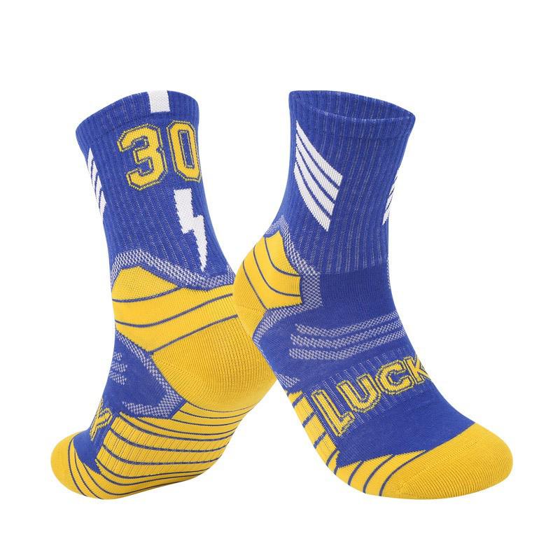 Youth Non-Slip Knee-High Basketball Socks - Breathable Combed Cotton for Big Kids and Boys