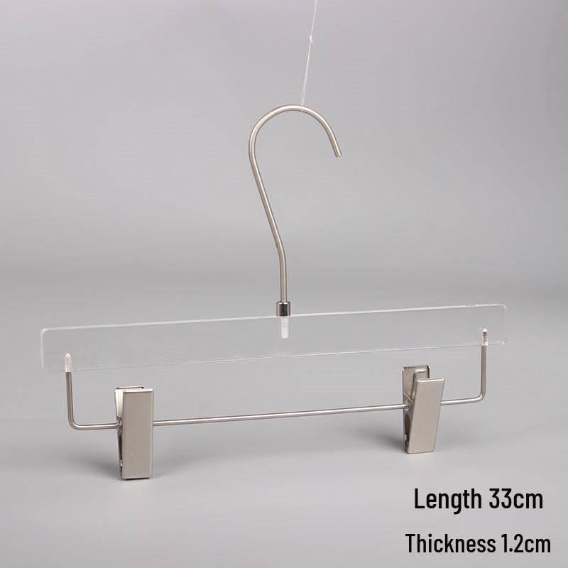 Acrylic Smoke Gray Non-Slip Women s Clothes Hanger - High-End Transparent Display Stand One Piece