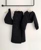 Baseukala [Set] Winter Dress+Jacket+Hood Quilted 3-Piece Black