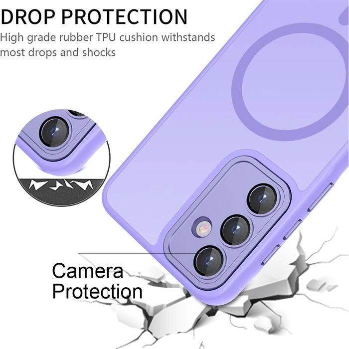 Coque de Protection - BOOLING - pour Samsung Galaxy A17 4G/5G - Antichoc - Avec Cercle Magnétique - 2 Vitres Trempées