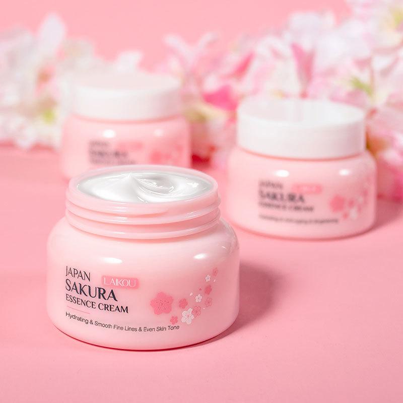 LAIKOU 60g Japan Sakura Essence Cream Cherry Blossom Facial Cream Moisturizing Improving Dryness & Roughness Face Skin Care