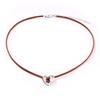 JMXD Vintage Minimalist Samt Herz Gewebtes Choker-Halsband Weiches Koreanisches Modeaccessoire Statement-Anhänger für Damen