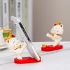 Lucky Cat Resin Mobile Holder - Cute Office Desktop Decoration Gift
