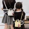 English Solid Letters Color Smooth Satchel Durable Kids Small Bag Crossbody