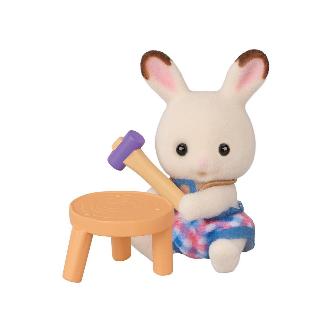 Sylvanian Families Baby Collection Doll [Baby Craft Lovers Series - Box] BB-13 ST Mark Certified Toy Dollhouse for Ages 3 and Up by Epoch