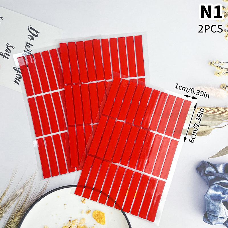 

2 шт. Прозрачная клейкая лента для ногтей Подставка для демонстрации накладных ногтей Клейкие наклейки Двусторонняя наклейка Инструменты для маникюрной практики as the picture