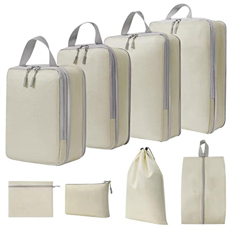 Compressible Travel Storage Bag Set: Large Capacity Suitcase Organizers & Digital Accessories