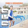 Pool Handrail 32 x 23 inch Stainless Steel with Base Plate for Spas