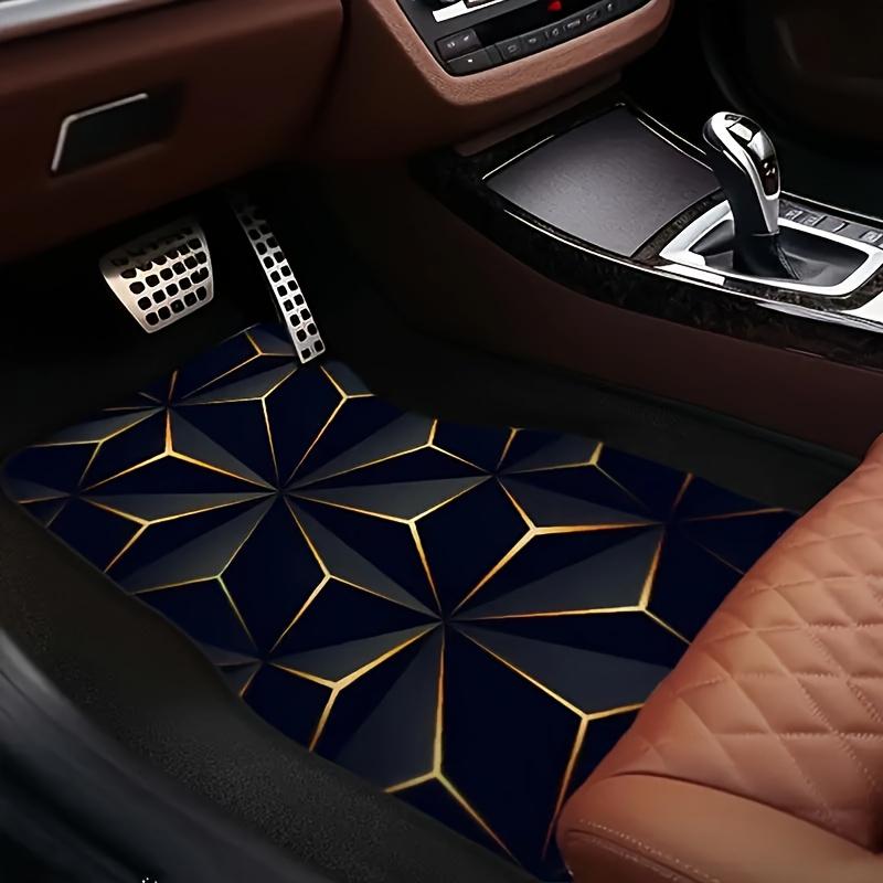 4pcs Diamond Pattern Car Floor Mats - Durable Material - Easy to Clean, All-Weather, Full Coverage Protection,Easy to Clean,Durable Lining, Heavy-Duty