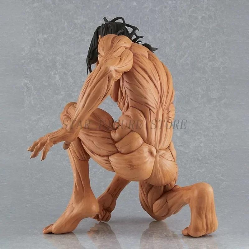 15cm Attack Titan Eren Levi Action Figure Shingeki Kyojin The Founding Figurine Model Desktop Ornaments Toys on no Poseable Articulated Scale Detailed